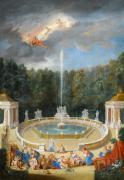 Картина Греческие боги, купающиеся у фонтана в садах Версаля, Жан Котель