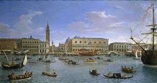 Картина Вид Венеции с острова Сан Джорджо Маджоре, Каспар Адрианс ван Виттель